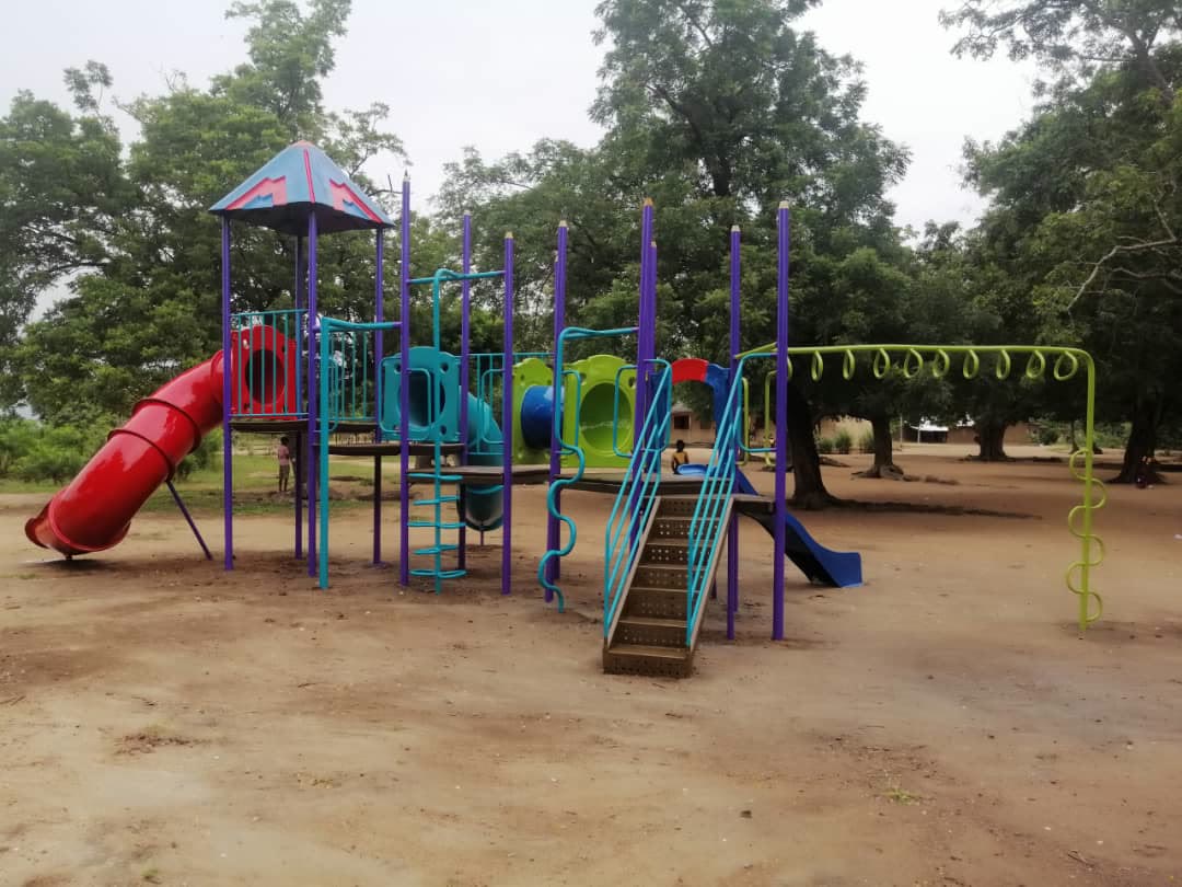 The playground the Tandoh family and friends gave to Dadome, Ghana